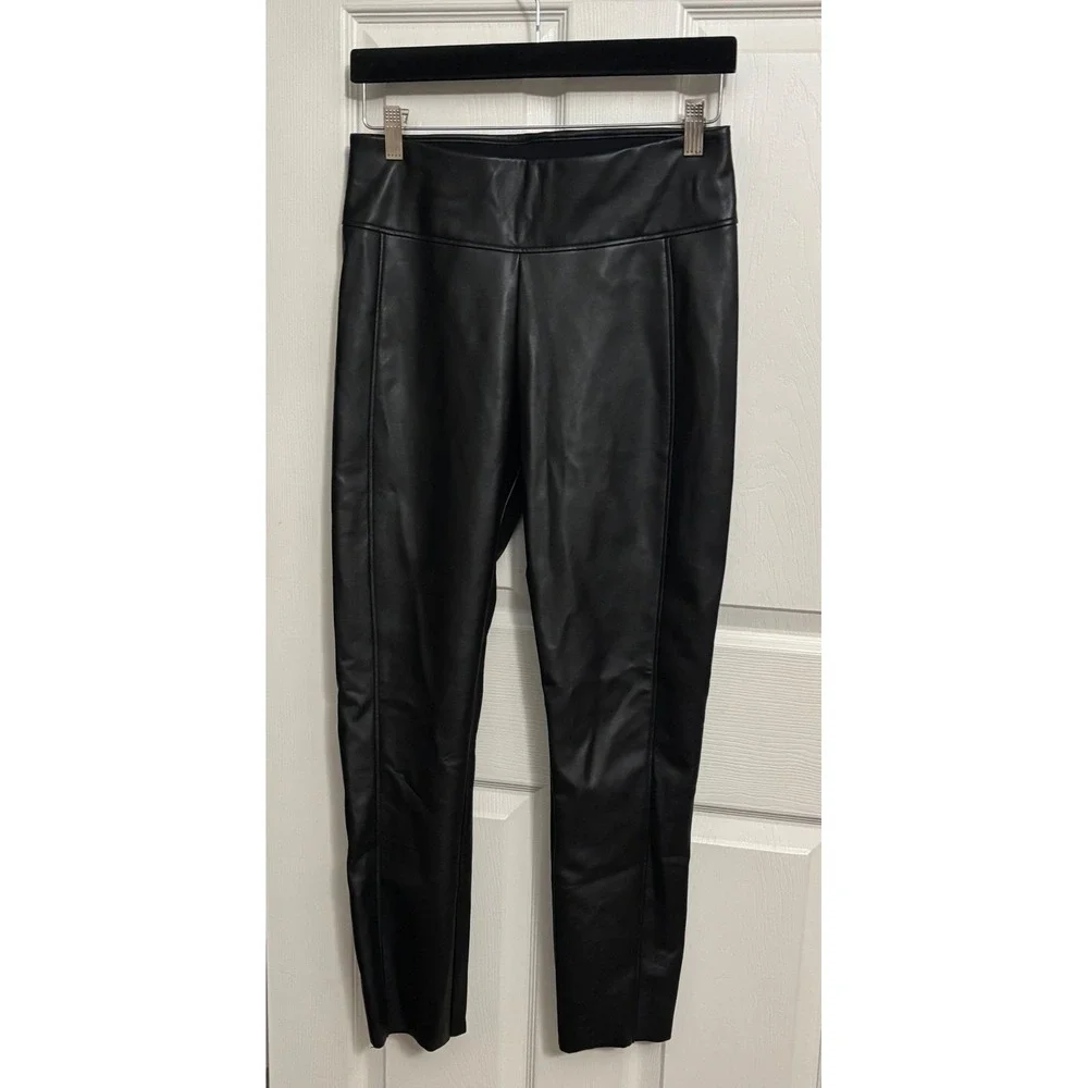 Wolford‎ | Edie Forming Leggings Black Vegan Leather Sz 10